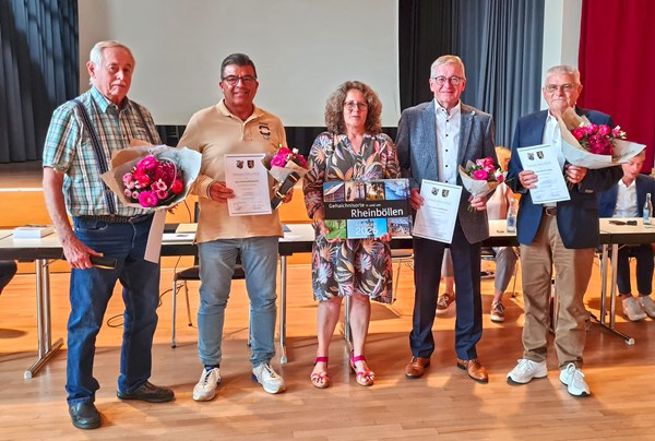 Siegmund Kappel, Manfred Rothenbach, Hans Josef Bracht und Hans-Werner Hawig (von links nach rechts)